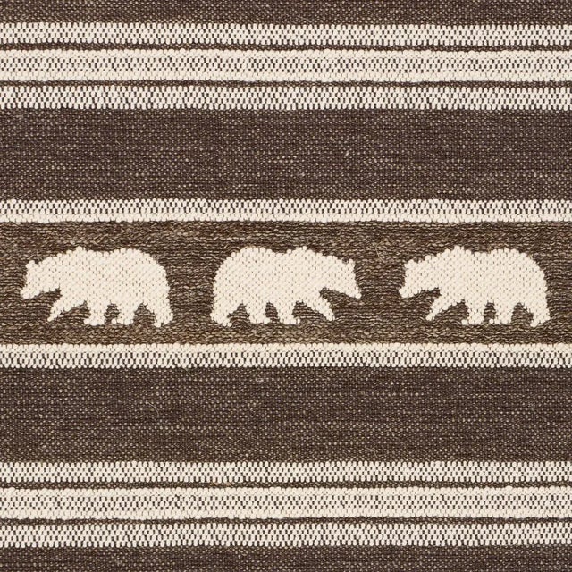 Contemporary Schumacher Koda Stripe Fabric In Coffee For Sale - Image 3 of 4