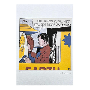 After Roy Lichtenstein, "Emeralds", 1990s, Silk-Screen