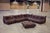 Chocolate Brown Leather Togo Sofa, 1970s, Set of 5 For Sale - Image 3 of 12