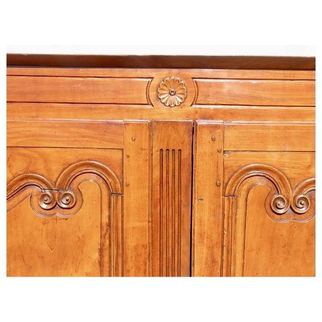 Early 19th Century French Provincial Petite Armoire Great Patina. Fitted with interior drawer. Back cut for TV. 66" tall...