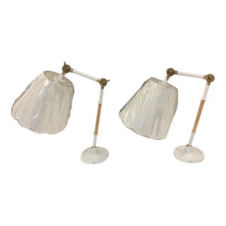 Serena & Lily Larkspur Task Sconces - a Pair For Sale