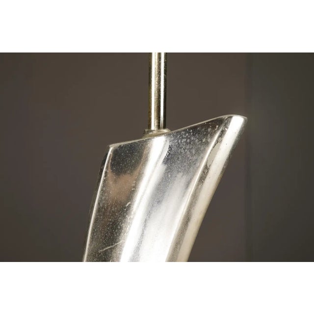 Maurizio Tempestini for Laurel Lamp Co Sculptural Chrome Arc Table Lamp, 1970s For Sale - Image 12 of 17
