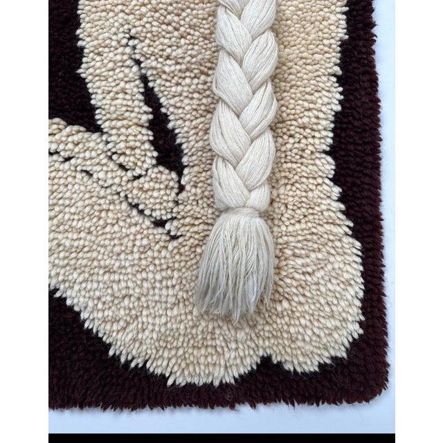 Wool Tapestry of Nude Seated Woman in the style of Don Freedman, 1960s For Sale - Image 4 of 17