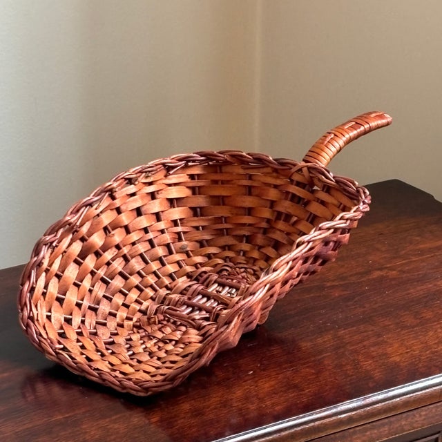 Vintage Wicker Scoop Basket For Sale In Baltimore - Image 6 of 11