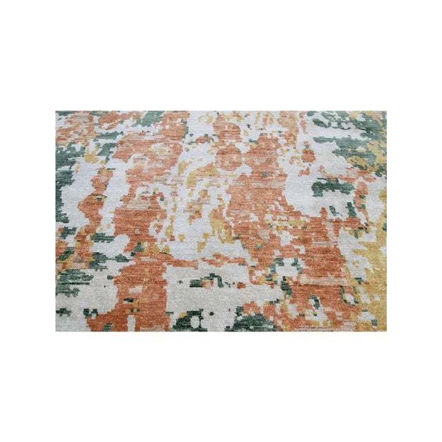 Handwoven Modern Oushak Area Rug 9x12 For Sale - Image 4 of 8