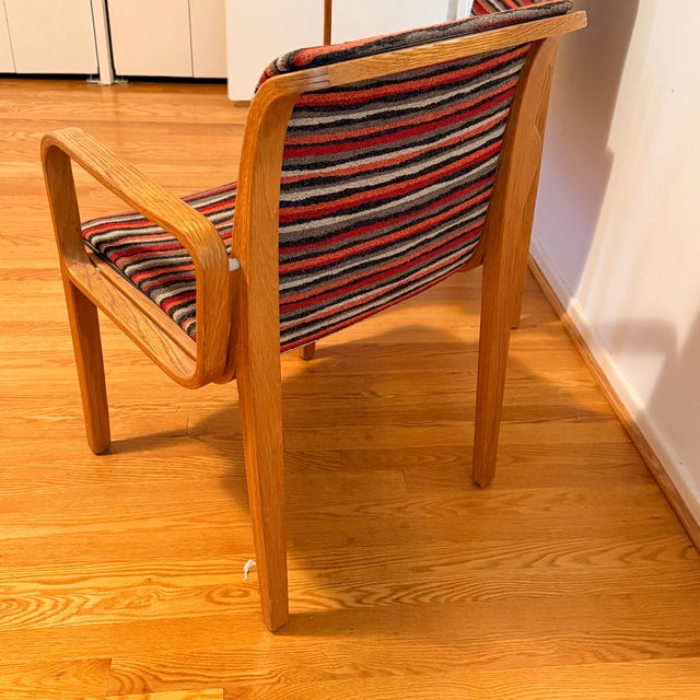 Pair 1970s Bill Stephens for Knoll Bent Wood Armchair; 2 Pairs Available For Sale - Image 10 of 14