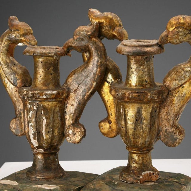 Gilded Wooden Vases in Mecca For Sale - Image 11 of 13