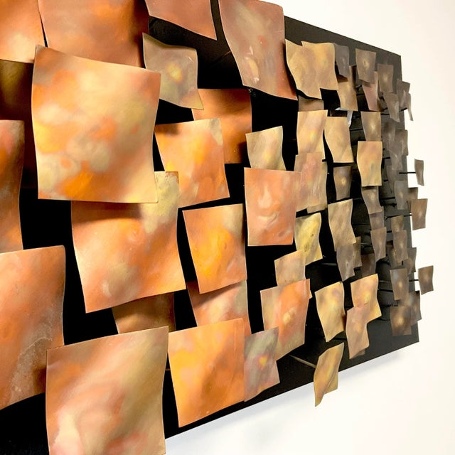 1970s Vintage Brutalist Abstract Wall Sculpture, After Curtis Jere’ For Sale - Image 12 of 12