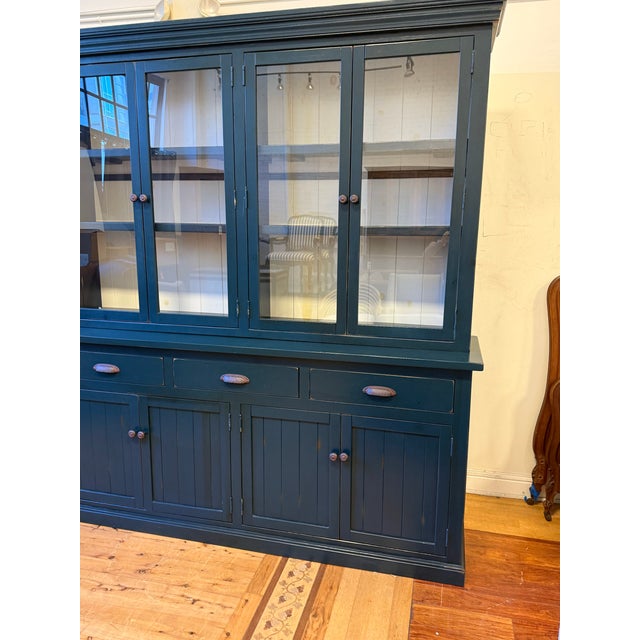 Vintage Mill Werks Napa Farmhouse Sideboard + Glass Door Hutch For Sale - Image 12 of 12