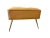 Mid-Century Modern Pair of Stools in Camel Italian Leather With Solid Brass Legs With Ball Feet For Sale - Image 3 of 7
