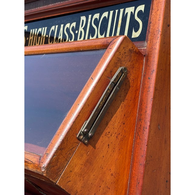 Antique Mackenzies Biscuits Display Cabinet in Mahogany, 1880 For Sale - Image 6 of 12