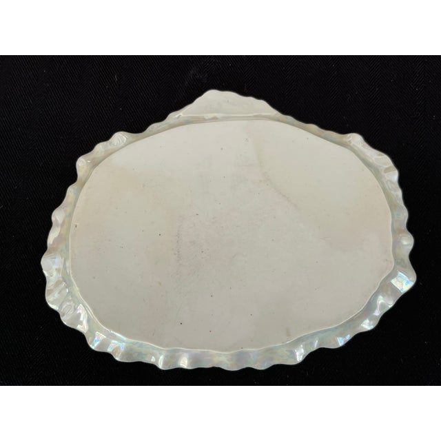 Early 20th Century Conch Shell Sugar, Creamer, Salt, Pepper & Tray by Royal Bayreuth For Sale - Image 12 of 12