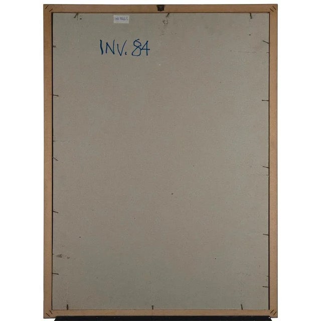 Modern Leo Guida, Ottone Base Legno: Study for a Sculpture, Pencil & Pastel Drawing, 1980s For Sale - Image 3 of 4