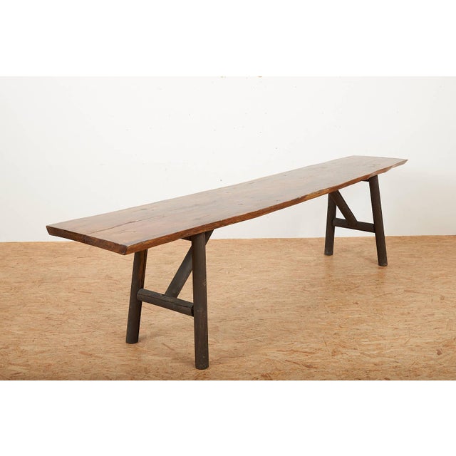 Fir Console Table with Cedar Wood Top For Sale - Image 4 of 15