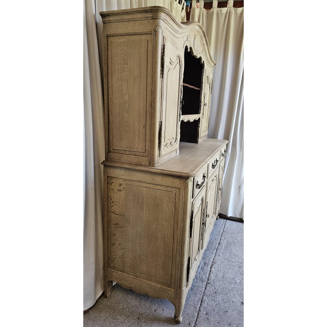 1920s 1920s French Wooden Cabinet, Sideboard Cabinet, 2 Piece Cabinet, Farm House Style For Sale - Image 5 of 16