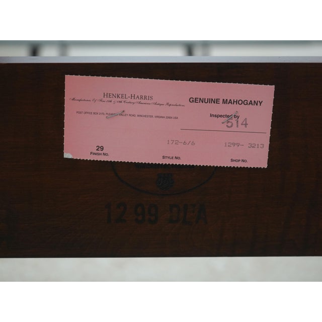 Henkel Harris King Size Model 172 Mahogany Poster Bed For Sale - Image 17 of 17