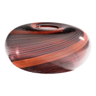 Limited Edition Filigrana Glass Vase by Mario Colelli and Hertha Bengtson for Rosenthal, Late 20th Century For Sale
