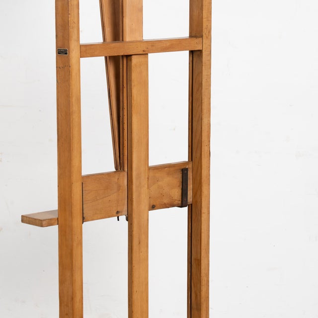 Brown Late 19th Century Antique Wood Painter's Easel For Sale - Image 8 of 12