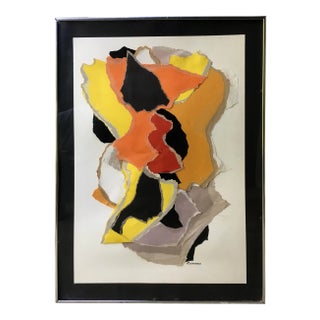 Abstract Painting - Paper Assemblage Collage For Sale