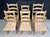 1940s Bleached Oak Farmhouse Dining Chairs, 1940, Set of 6 For Sale - Image 5 of 12
