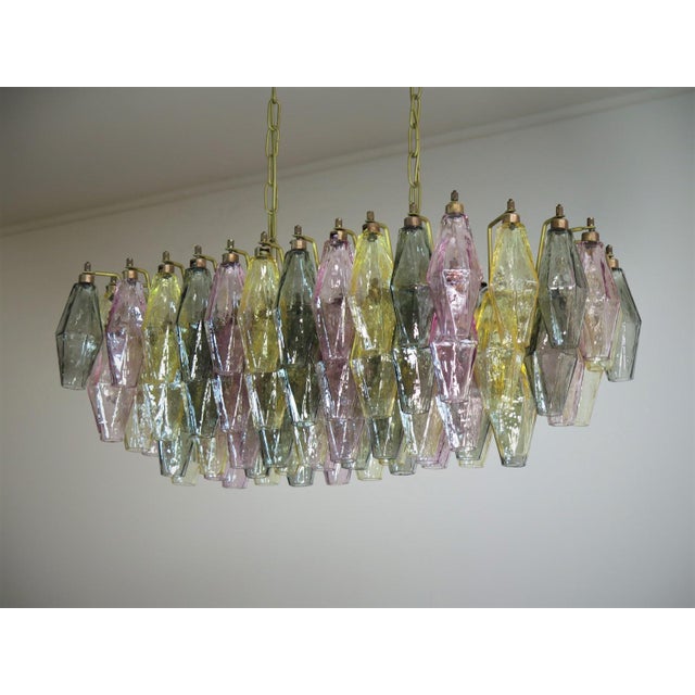 Murano Poliedri Chandelier by Carlo Scarpa, 1990 For Sale - Image 6 of 18