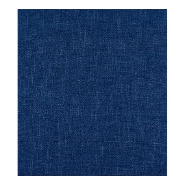 The House of Scalamandré Stonewash Fabric, Navy For Sale