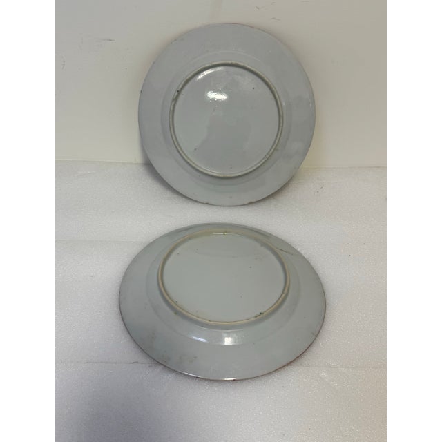 Pair of Large Antique Rose Famille Canton or Rose Medallion Pattern Plate For Sale - Image 12 of 12