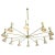 Twelve Arms Natural Patina Brass Chandelier by Angelo Lelli For Sale - Image 13 of 13