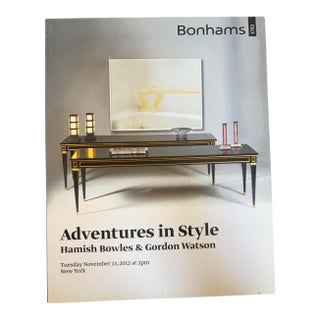 Bonhams "Adventures in Style Auction Catalog" Hamish Bowles & Gordon Watson 2012 For Sale