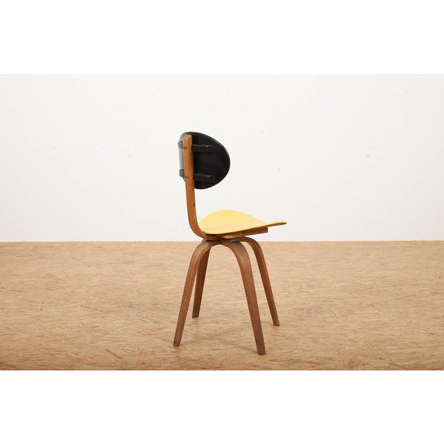 No. 3 Chair in Bent Beechwood and Plywood by Hugues Steiner for Steiner Paris, 1950s For Sale - Image 9 of 12