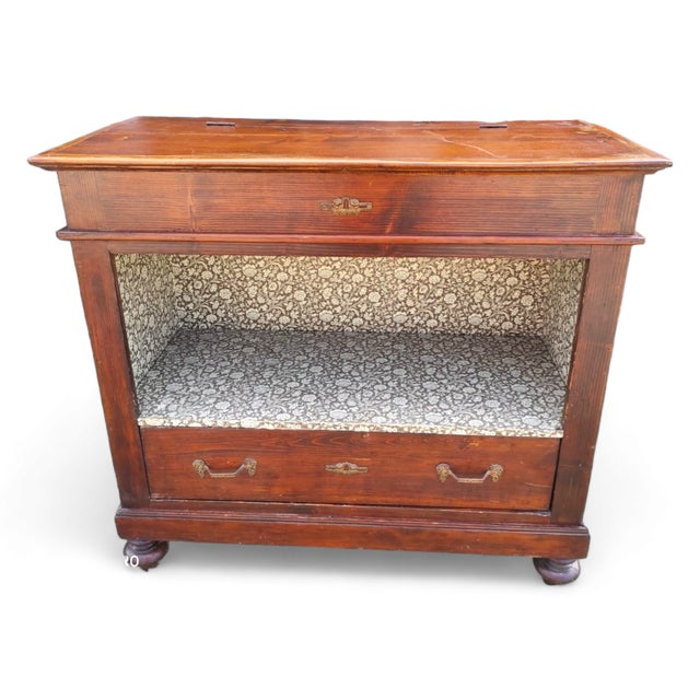 Chest of Drawers in Fir Wood, Late 19th Century For Sale - Image 10 of 11
