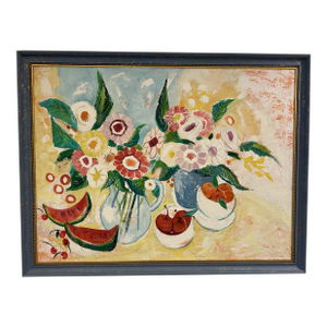 Large Original Mid Century Painting by Tircso