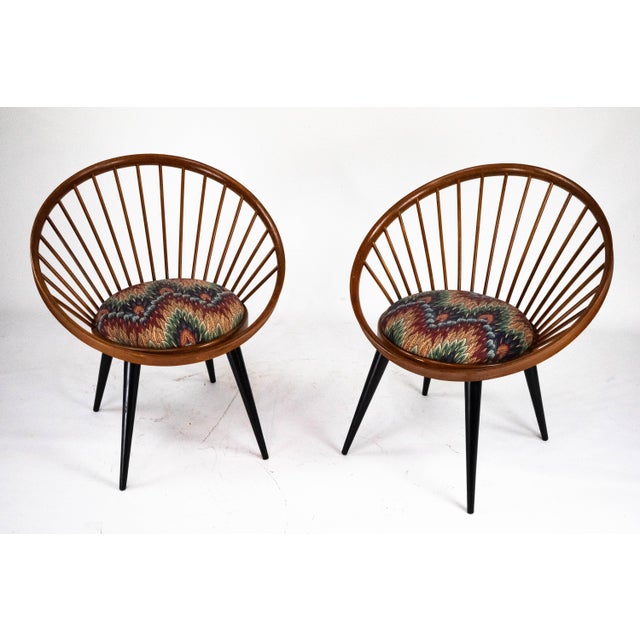 Circle Chairs by Yngve Ekström for Swedese, Sweden, 1950s, Set of 2 For Sale - Image 17 of 17