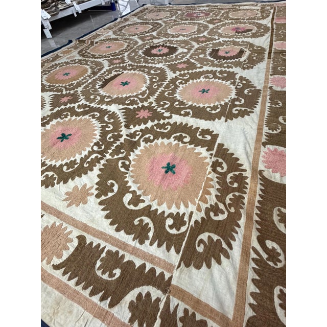 Uzbek Suzani Wall Decor For Sale - Image 4 of 9