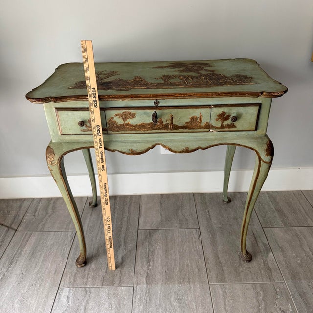 19th Century Painted Lady’s Desk or Vanity For Sale - Image 10 of 12