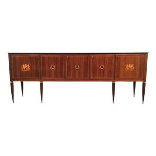 Inlaid Palazzi dell'Arte Sideboard by Paolo Buffa for La Permanente Mobili Cantù, Italy, 1950s For Sale