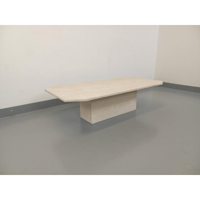 Vintage Travertine Coffee Table, 1980s For Sale - Image 11 of 15