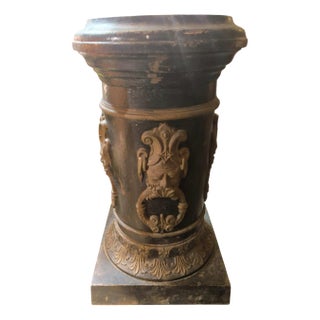 French Cast Iron Pedestal Bases, 1920s-1940s, Set of 2 For Sale