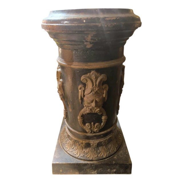 French Cast Iron Pedestal Bases, 1920s-1940s, Set of 2 For Sale