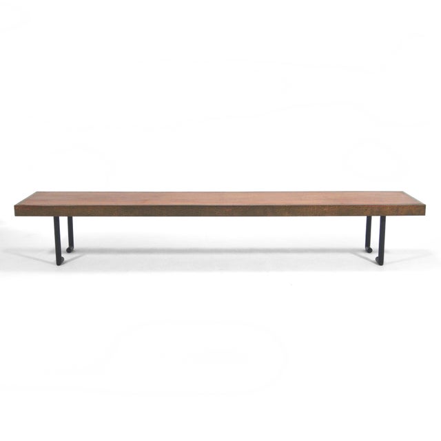Mid-Century Modern Custom Architect-Designed Bench For Sale - Image 3 of 11