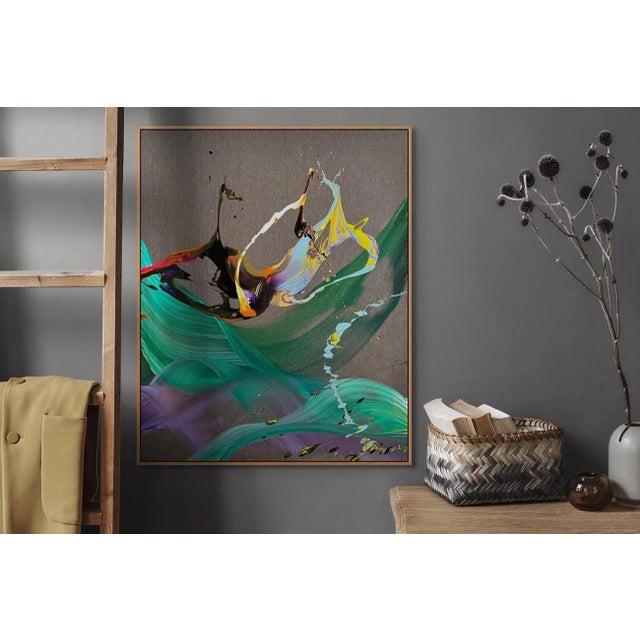 Acrylic on Raw Canvas. Edition: Unique, Unframed. This artwork will be shipped rolled in a dent-resistant tube. This...