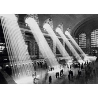 Sun Beams Into Grand Central Station' Contemporary Archival Black and White Photograph Print From the Original Negative by Hal Morey - 16x12 For Sale
