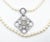 Chanel Chanel Silver Argyle Crystal Pendant 2 Strand Pearl Necklace For Sale - Image 4 of 6