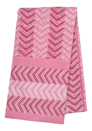Chevron Hand Stitched Quilted Tablecloth, 6-seat table - Pink