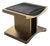 "Bosphorus" Chair With Brushed Bronze, Handcrafted For Sale