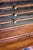 Victorian Antique Spool Cabinet With Glass Drawers From the Late 1800s For Sale - Image 3 of 14