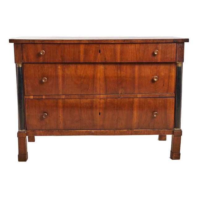 Emilian Empire Commode with Walnut Slab For Sale