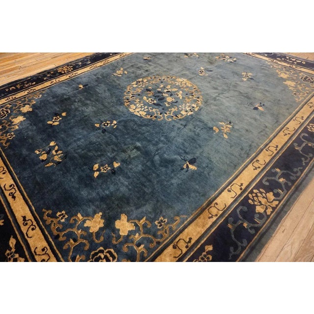 1920s Early 20th Century Chinese Peking Carpet For Sale - Image 5 of 12
