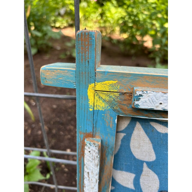 Wood Mary Teeter Maine Self Taught Artist Button Art of Fish For Sale - Image 7 of 10