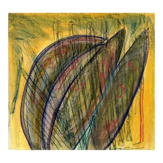 Original Pastel Abstract Drawing on Paper by Erik Sulander For Sale